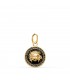 Medalla Medusa Esmalte Negro 18K 12mm, joyas y colgantes mujer Alda Joyeros.