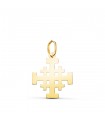 Pendentif Croix de Jérusalem Or 18 K 17 mm