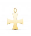 Colgante Cruz Templaria Oro 18 K 22 mm