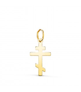 Colgante Cruz ortodoxa Oro 18 K 18 mm, cruces de oro | Alda Joyeros, joyería online.