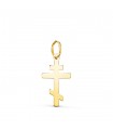 Ciondolo Croce ortodossa oro 18 kt 18 mm