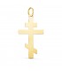 Ciondolo Croce ortodossa oro 18 kt 28 mm, croci in oro | Alda, gioielleria online
