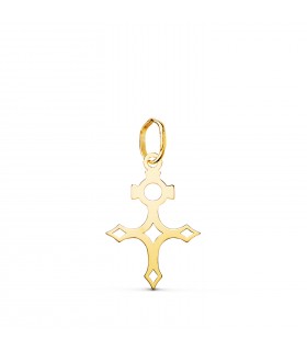 Anhänger „Kreuz von Agadez“, ca. 18 × 12 mm – 750er Gelbgold