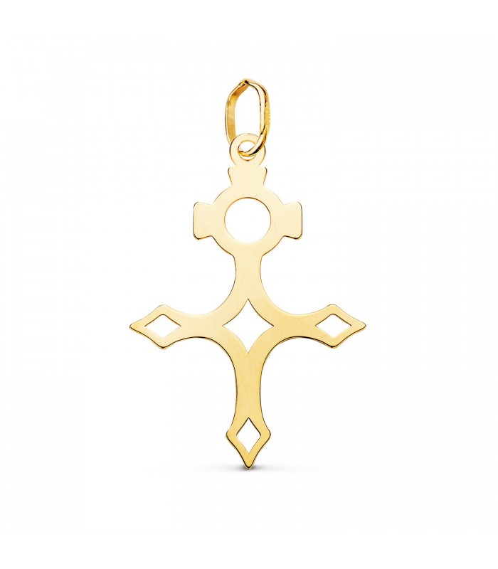 Anhänger „Kreuz von Agadez“, ca. 27 × 9 mm – 750er Gelbgold