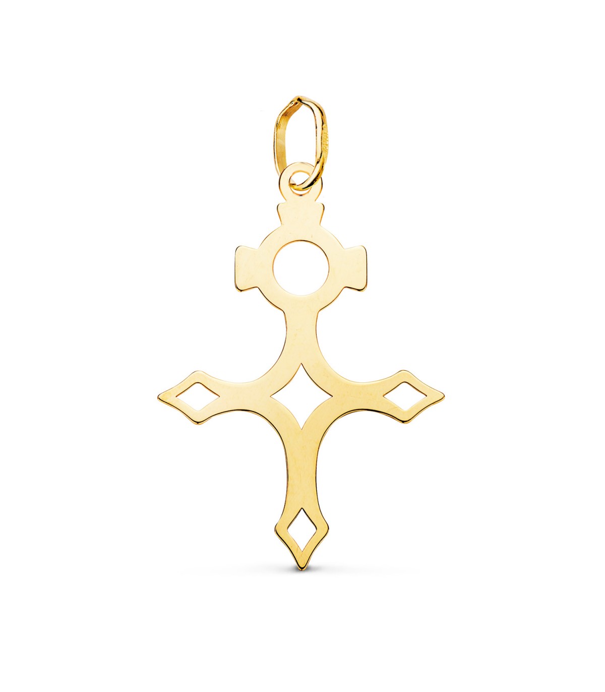 Anhänger „Kreuz von Agadez“, ca. 27 × 9 mm – 750er Gelbgold