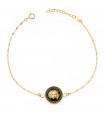 Bracciale Medusa oro 18Kt Smalto nero