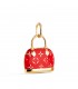 Charm Luxury Colgante bolso rojo Oro 18K. Charm forma de bolsito esmalte colores rojo.