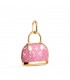 Kettenanhänger für Damen | Rosa Handtaschen-Anhänger 18K Gelbgold 750