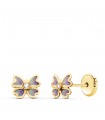Ohrstecker 750er Gelbgold Schmetterling N2779-3AT