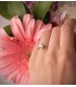 Anello da proposta matrimonio per donna, solitario Davinze
