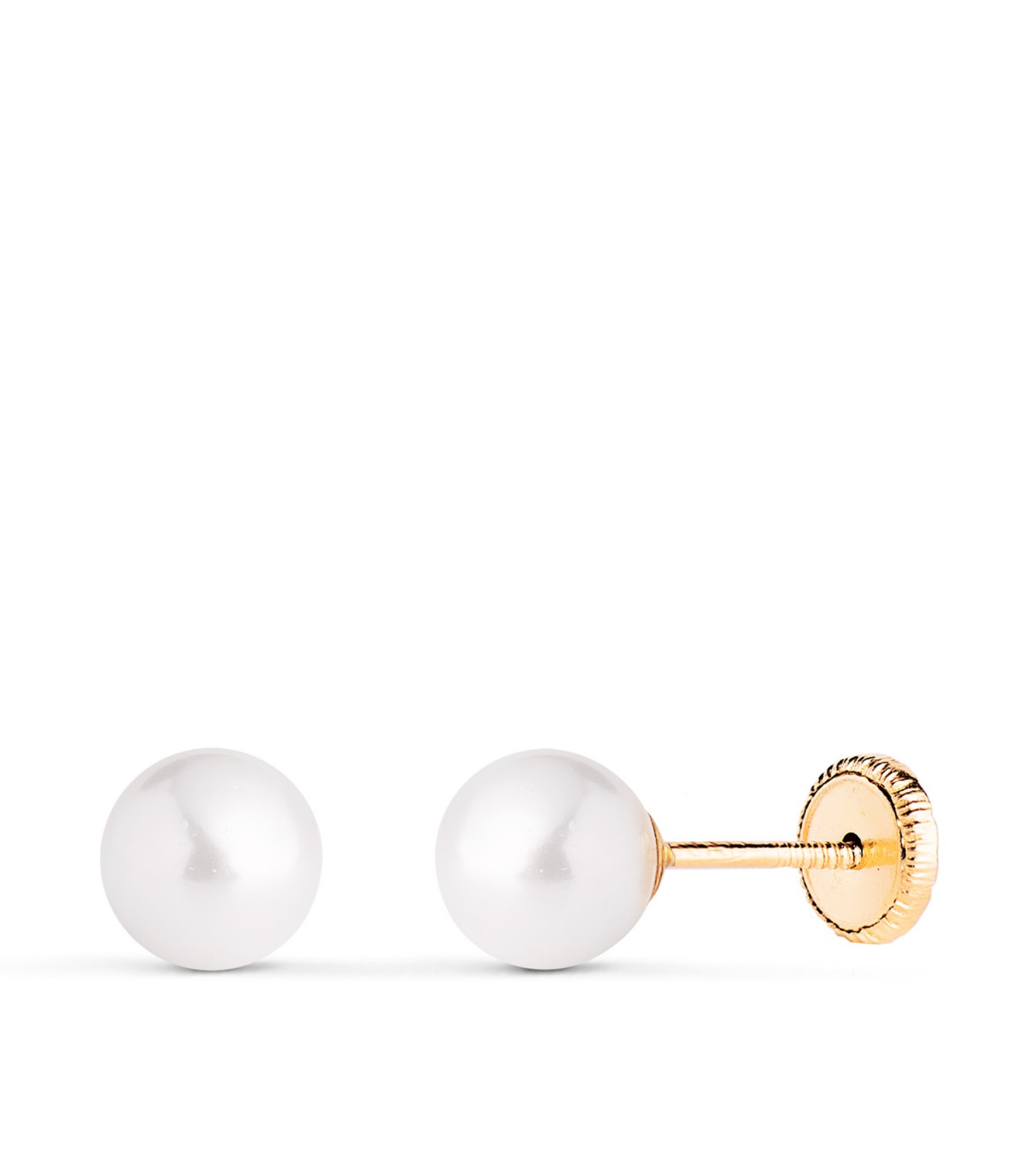 Orecchini oro Mariela perla 6 mm 18 Kt