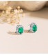 Pendientes Galadriel Esmeraldas y Diamantes, para mujer, novia, madrina.