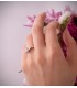 Solitario da donna oro bianco Ammon 18kt | Anelli proposta di matrimonio e fidanzamento