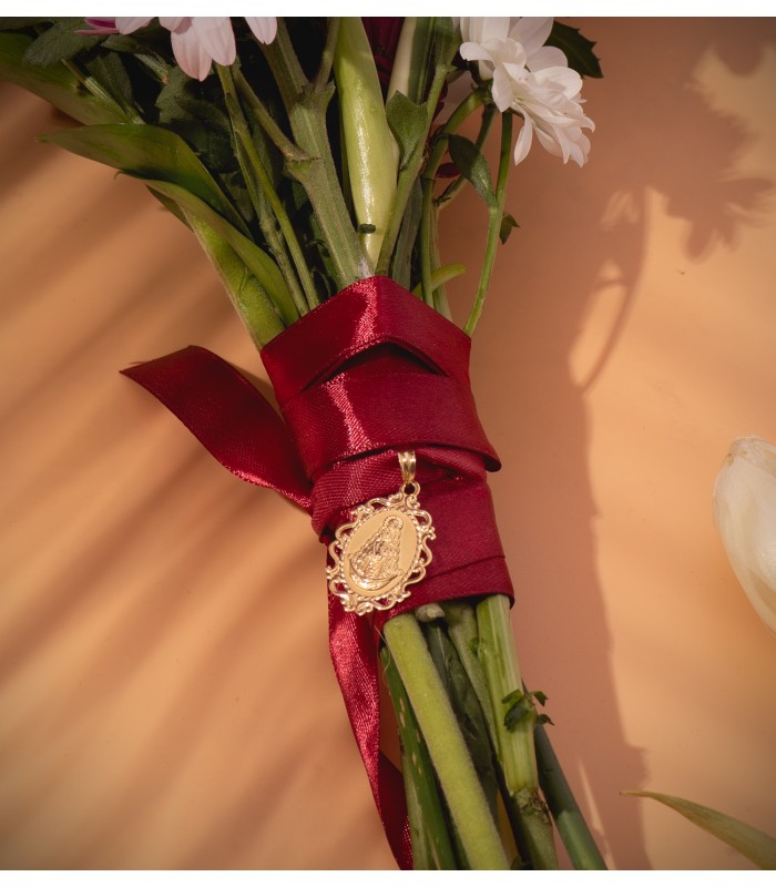 Médaille Vierge du Rocío 18K 31 mm