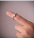Solitaire blanc Cora 18 Carats