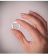 Anello Solitario Cora oro bianco 18 Kt