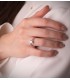 Solitaire blanc Cora 18 Carats