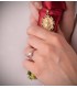 Solitaire blanc Cora 18 Carats