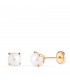 Orecchini in oro con perle 5 mm, modello Marianela da bambina con chiusura a vite.