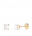 Pendientes Marianela Perla 4mm 18 Ktes