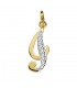 Colgante letra I con circonitas 18K, joyas personalizadas con iniciales