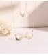 Collar personalizado infinito Oro 18K Cuatro nombres