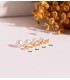 Perla a pallina Oro 18Kt Mariela, orecchini bambina con chiusura a perno