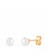 Boucles d'oreilles boule perle Mariela Or 18K 4mm