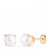 Boucles d'oreilles Marianela Perle 7mm 18 K