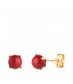Orecchini bambina corallo Marianela Oro 18kt 5mm