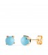 Pendientes niña Turquesa Marianela oro 18K 5mm