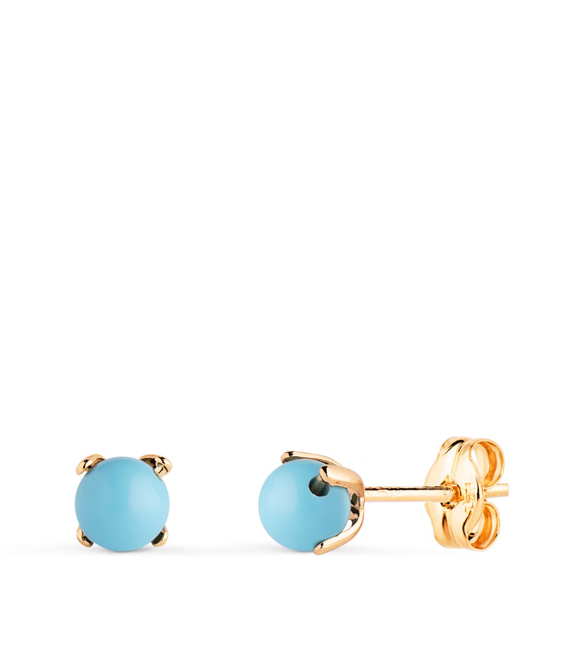 Orecchini bambina turchese Marianela Oro 18kt 4mm