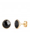 Orecchini uomo Torino Nero oro 18Kt 8,5mm