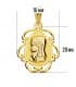 Médaille Vierge Facetté 18 Carats