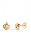 Orecchini nodo Céline oro giallo 18 Kt 6 mm