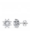 Orecchini Elentari Diamanti 1.00 ct oro bianco 18kt