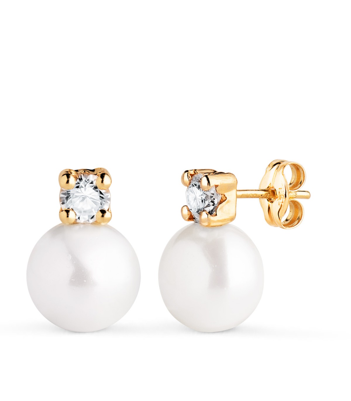 Pendientes Mayka Perla Tu y Yo Oro 18K, regalo Comunión niña