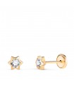 Orecchini bimba Noemi stelle 4mm 18Kt