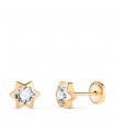 Orecchini bimba Noemi stelle 6mm 18Kt