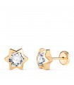 Orecchini bambina Noemi stelle 8mm 18Kt