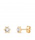 Orecchini stelle Noemi 4.5 mm oro 18 Kt, gioielli per bambina, ragazza e donna.