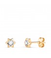 Orecchini stelle Noemi 4.5 mm oro 18 Kt