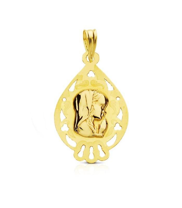 Medalla Virgen niña gota