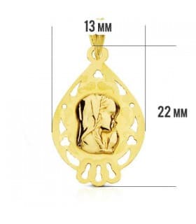 Medalla Virgen niña gota
