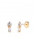 Orecchini piccoli Muse Oro bicolore 18kt