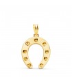 Pendentif Fer à Cheval clous Or 18 K 20 mm