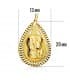 Medaglia Madonnina Maria goccia diamantata 18 carati