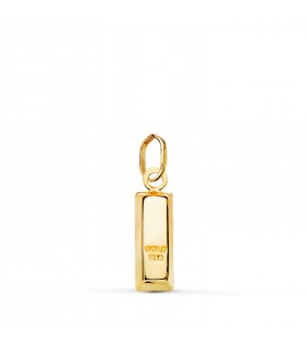 Pendentif Lingot or jaune 18K 15mm, pendentifs pour homme et femme.