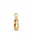 Pendentif Hibou or jaune 18K 14mm
