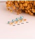 Boucles d'oreilles enfant turquoise Marianela or 18K 5mm